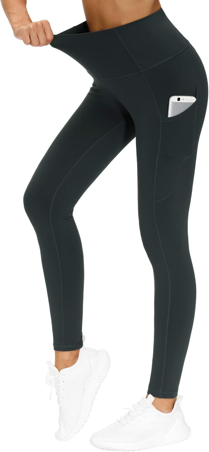 Mina | Pantaloni Yoga Alta Vita Spessi con Tasche