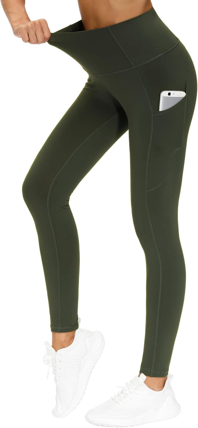 Mina | Pantaloni Yoga Alta Vita Spessi con Tasche