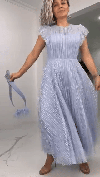 Aura | Abito in chiffon con vestibilità aderente