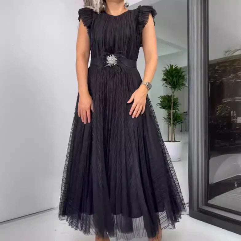 Aura | Abito in chiffon con vestibilità aderente