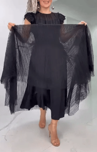 Aura | Abito in chiffon con vestibilità aderente