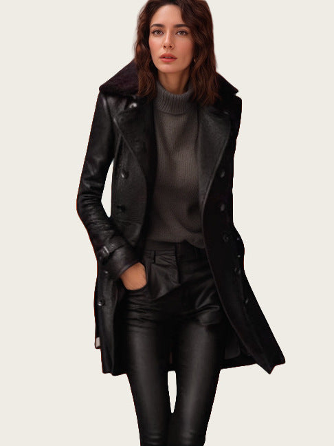 Viktoria | Trench Coat in Pelle Lussuoso