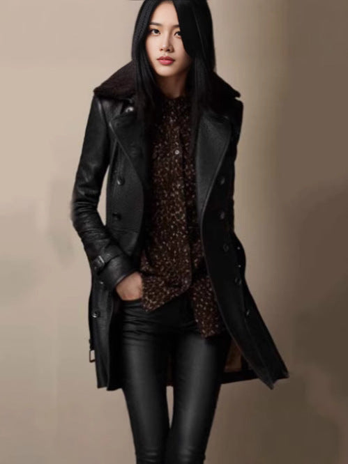 Viktoria | Trench Coat in Pelle Lussuoso