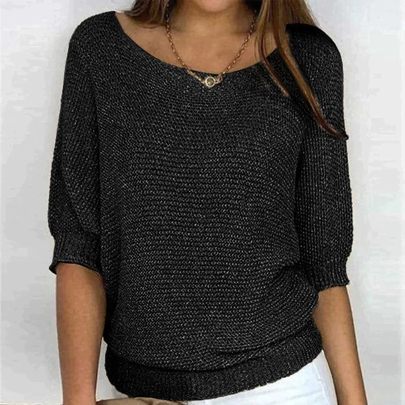 Mage | Maglione monocolore con girocollo e maniche