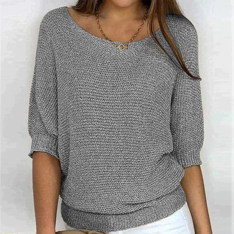 Mage | Maglione monocolore con girocollo e maniche
