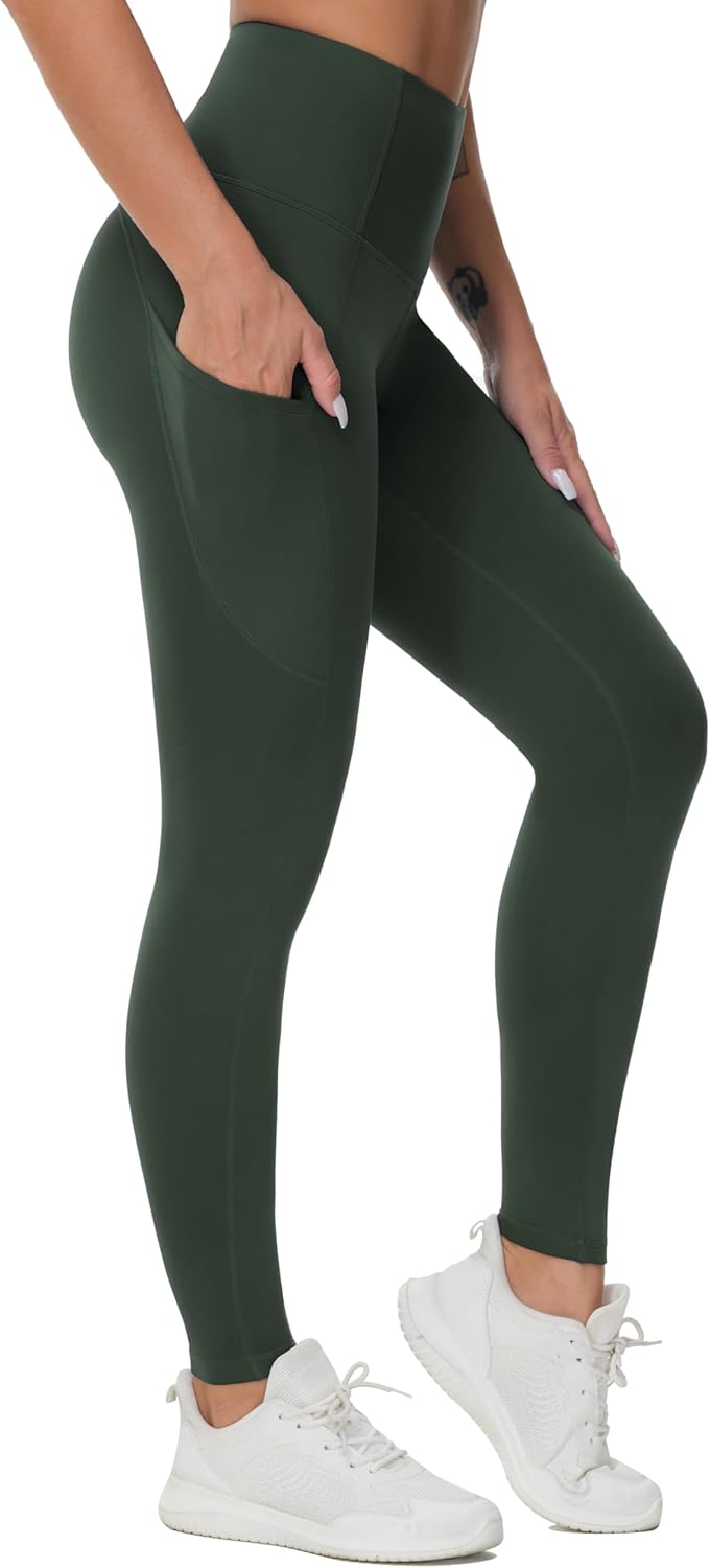 Mina | Pantaloni Yoga Alta Vita Spessi con Tasche