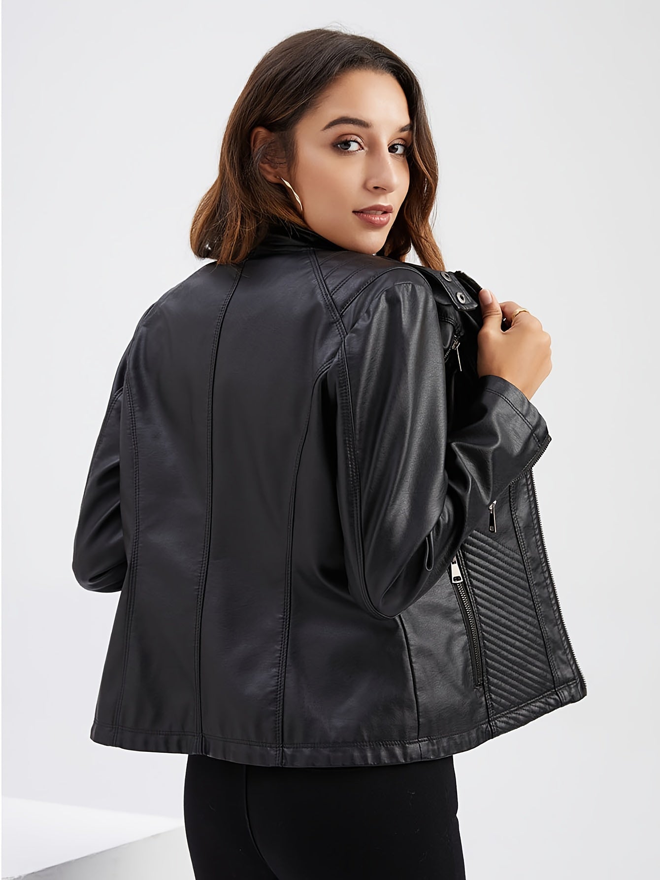 Naomi | Elegant Giacca in Pelle Donna