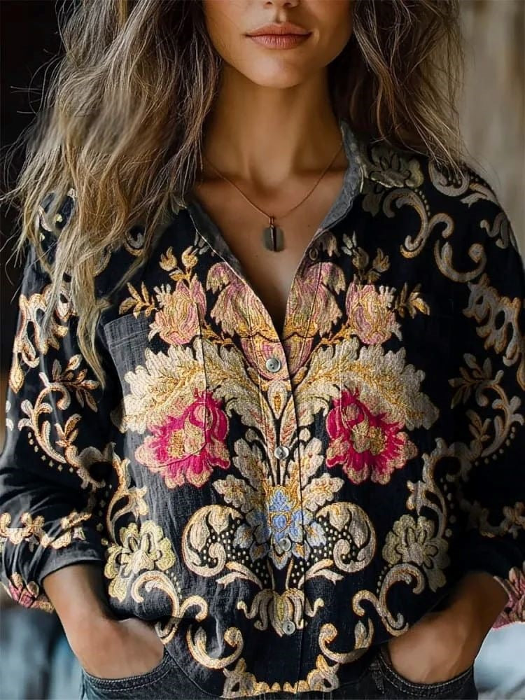 Sylvie | Chemisier vintage casual 