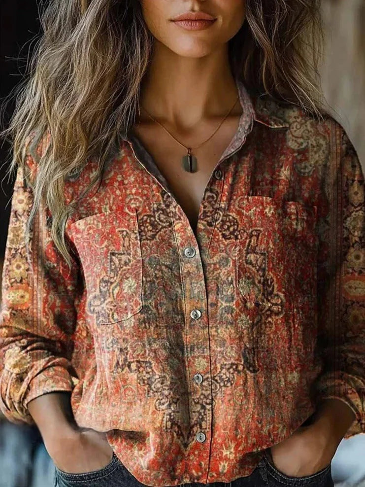 Sylvie | Chemisier vintage casual 