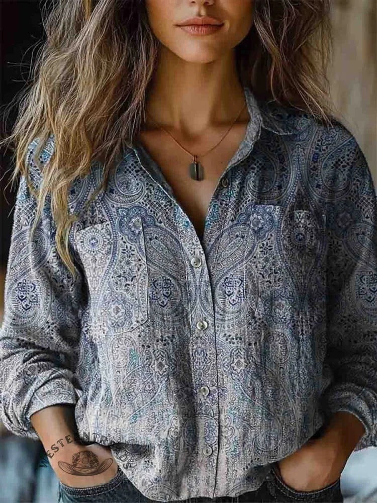 Sylvie | Chemisier vintage casual 