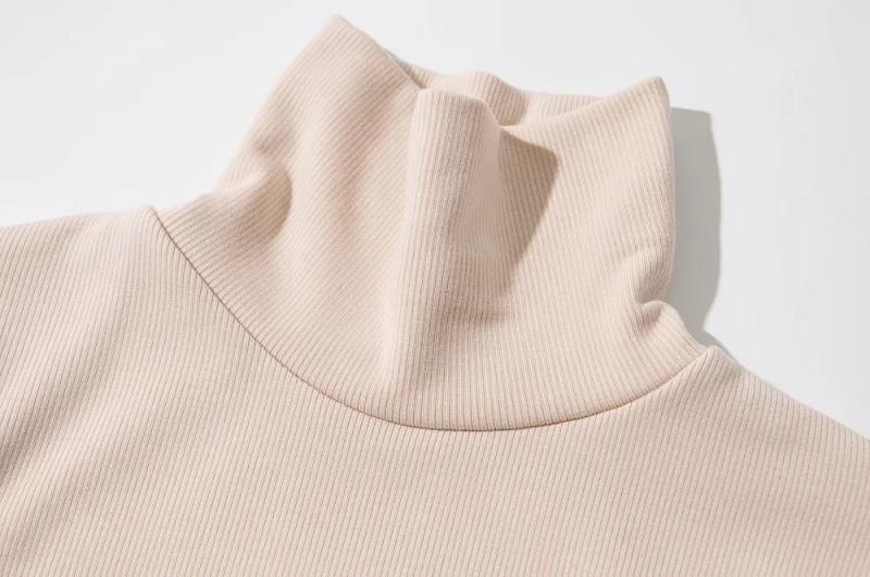Khourtney | Maglione Basic con Collo Alto 