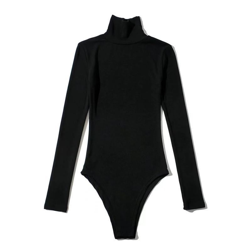 Khourtney | Maglione Basic con Collo Alto 