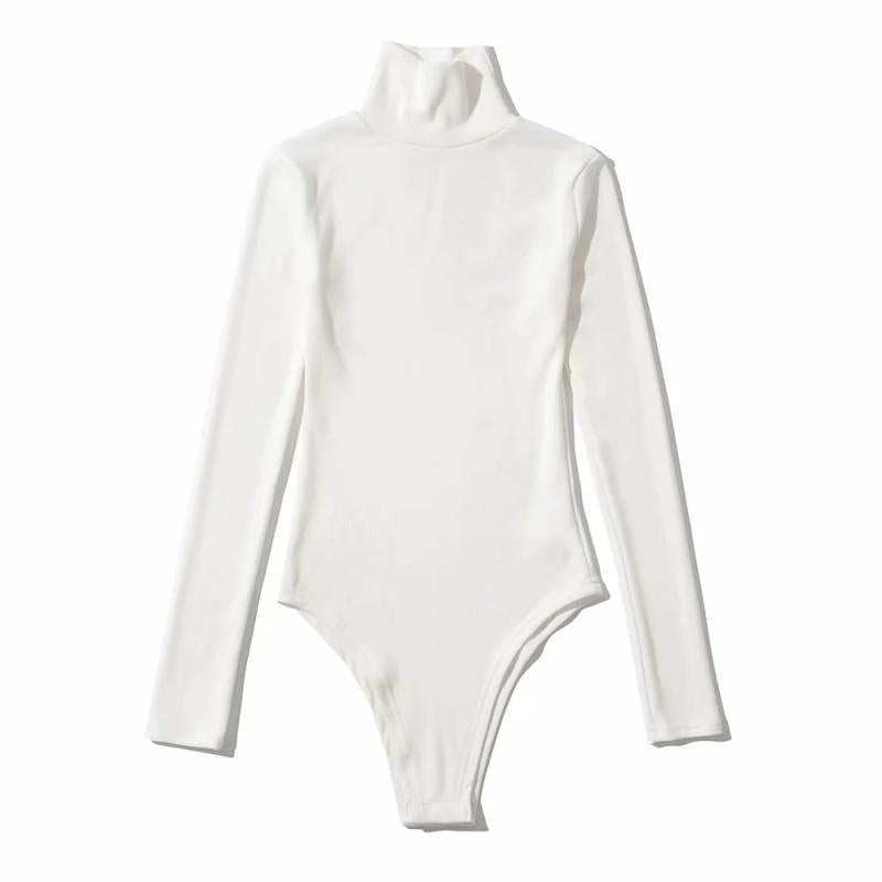 Khourtney | Maglione Basic con Collo Alto 