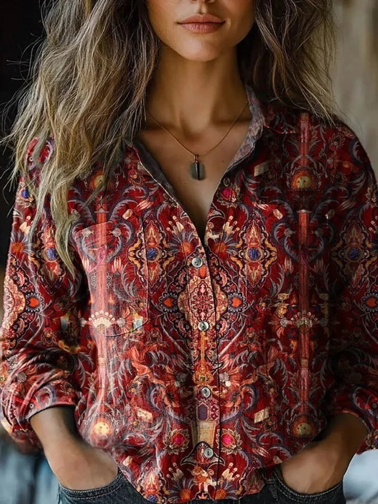 Sylvie | Chemisier vintage casual 