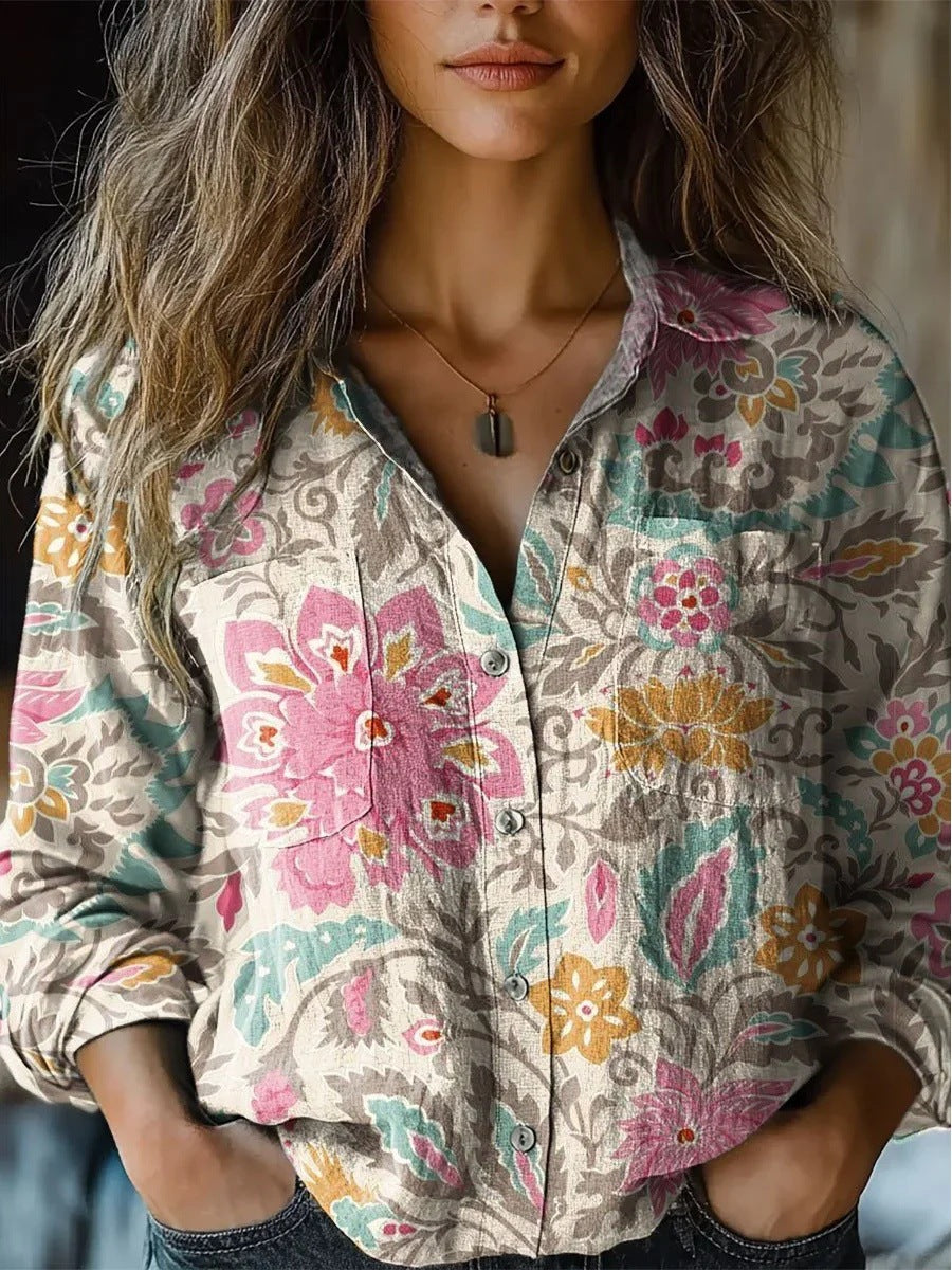 Sylvie | Chemisier vintage casual 