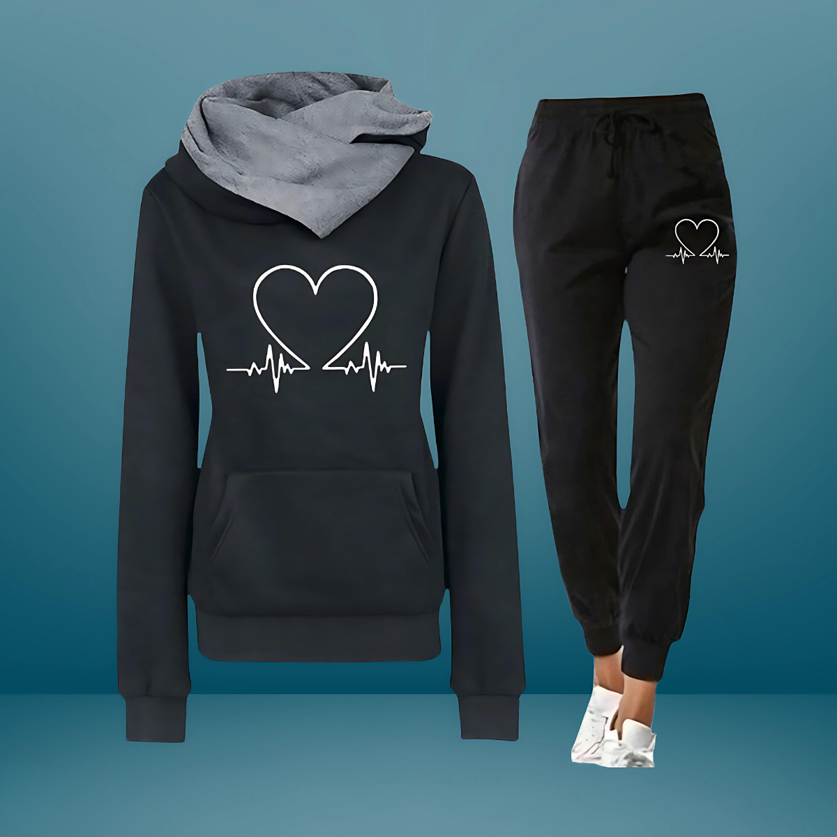Heartbeat | Felpa Cuore e Battito