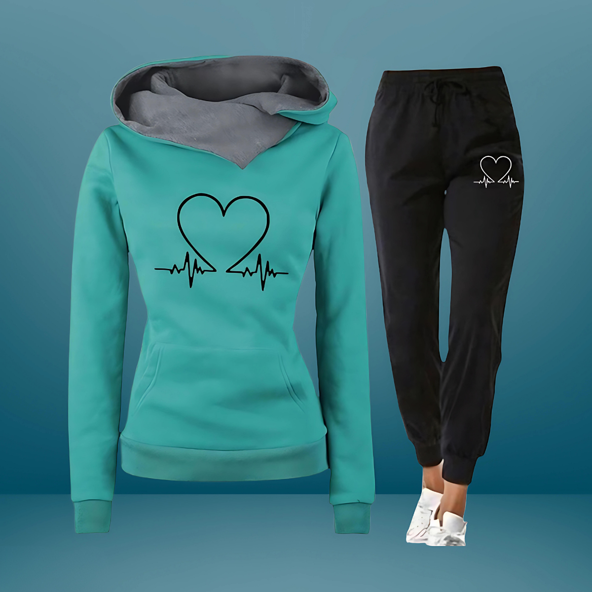 Heartbeat | Felpa Cuore e Battito