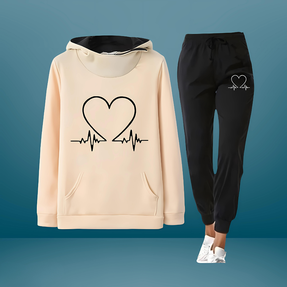 Heartbeat | Felpa Cuore e Battito