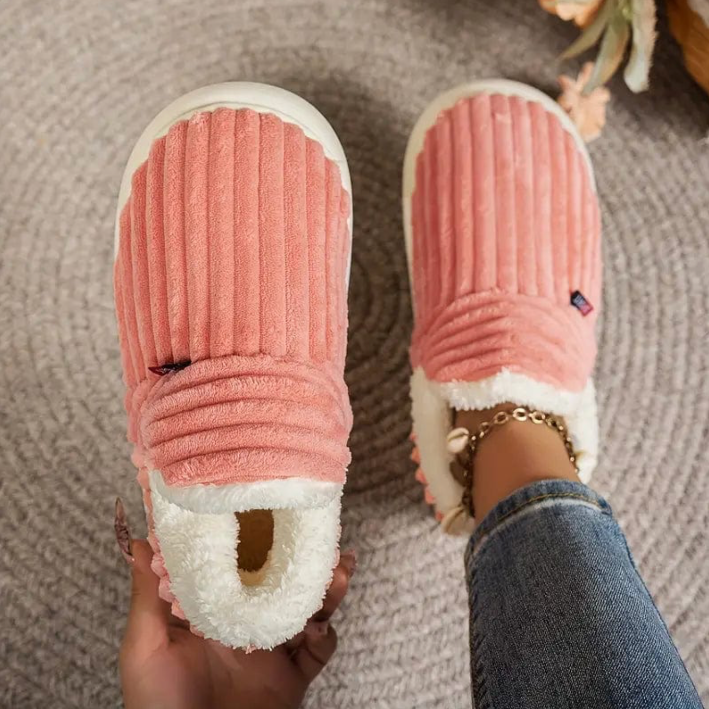 Fluffy | Pantofole Calde in Colori Trendy