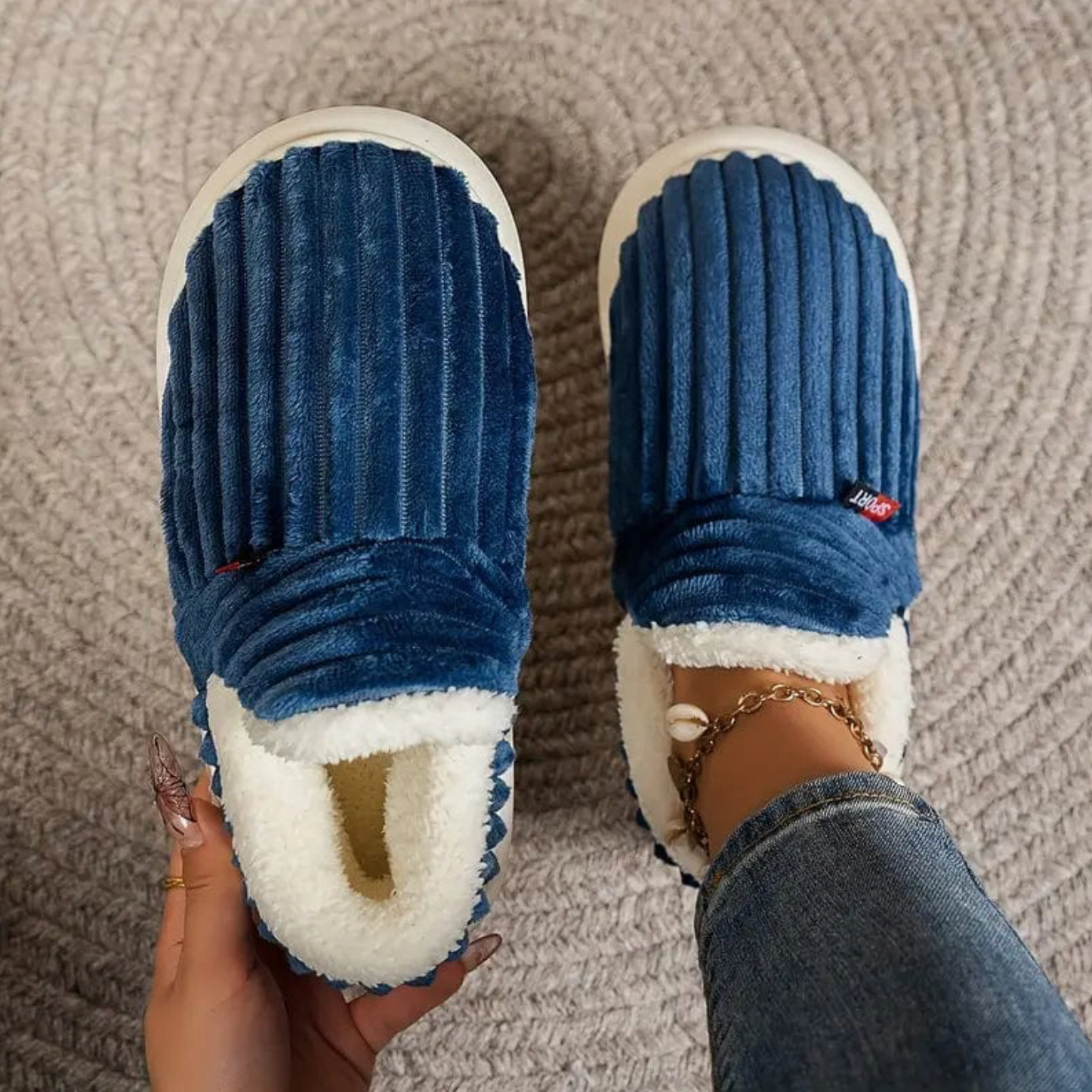 Fluffy | Pantofole Calde in Colori Trendy