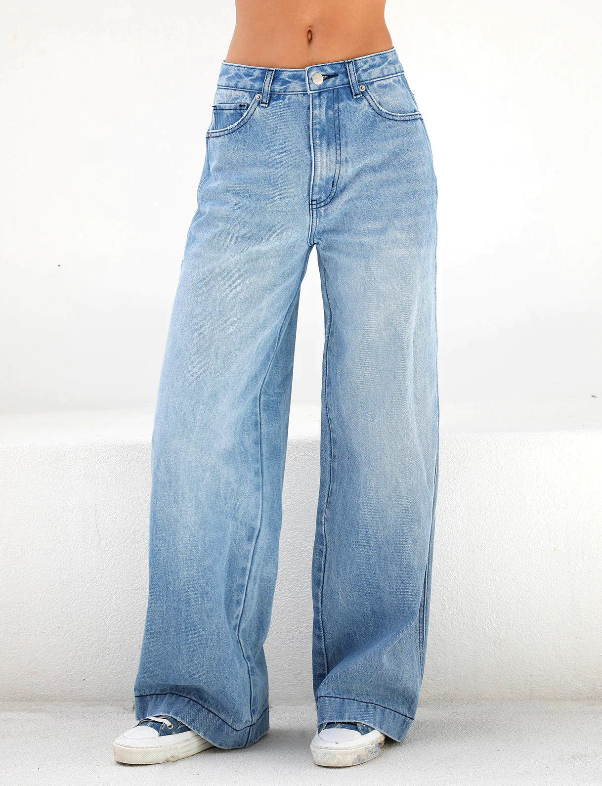 Jessica | Jeans Ampi a Vita Alta