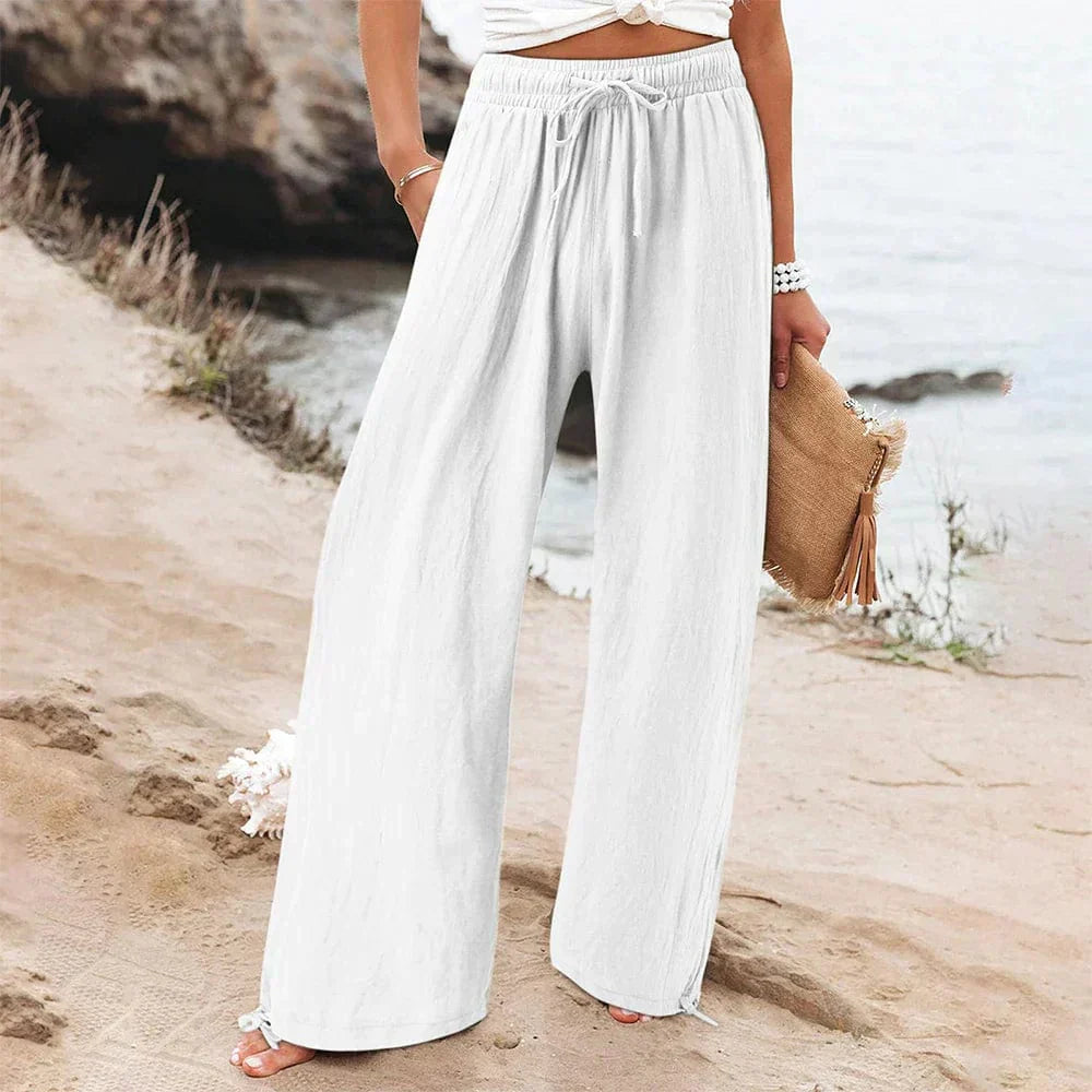 Bella | Pantalone in Lino a Vita Alta