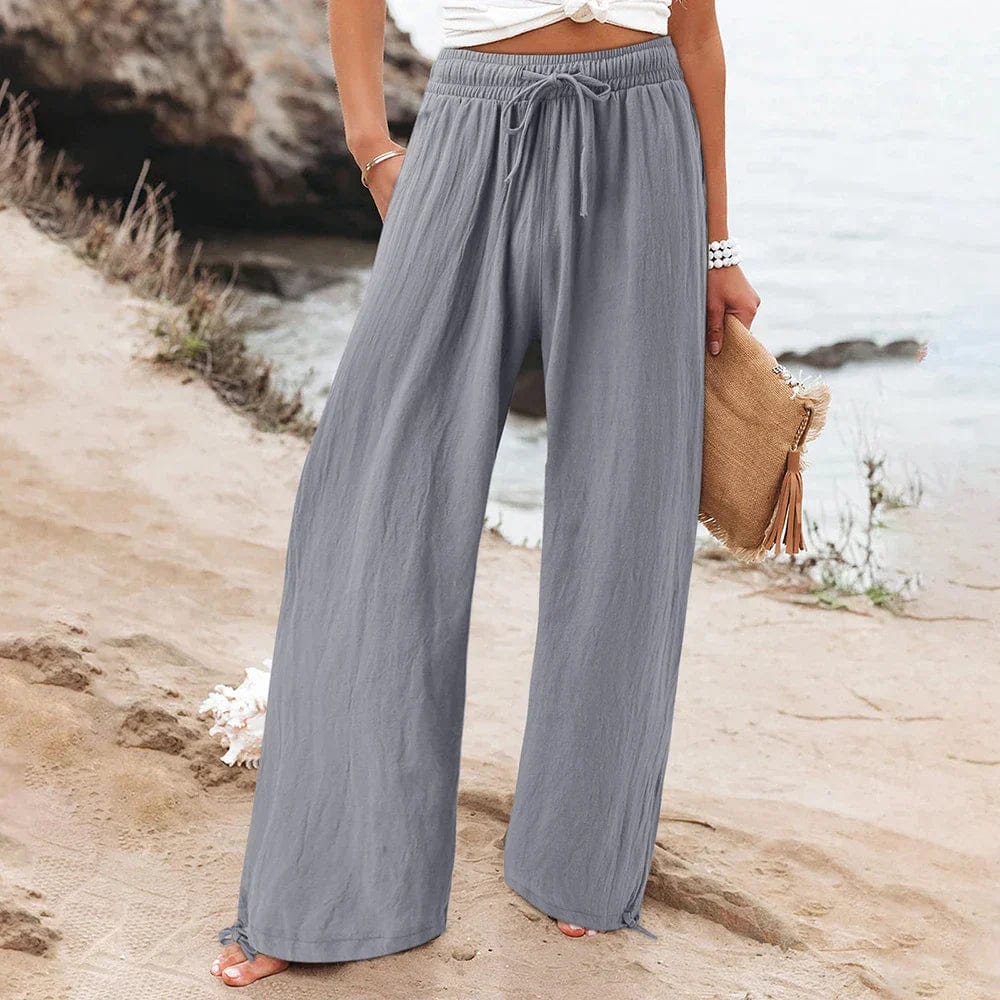 Bella | Pantalone in Lino a Vita Alta