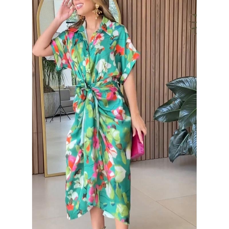 【S-2XL】👗Szabálytalan nyomtatott alkalmi ruha