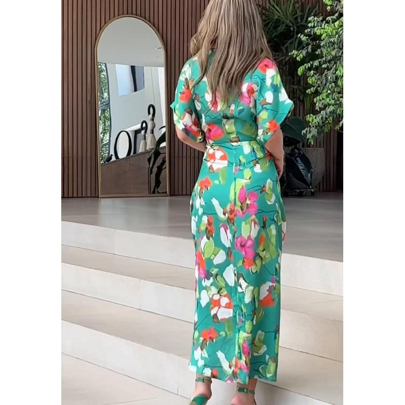 【S-2XL】👗Szabálytalan nyomtatott alkalmi ruha