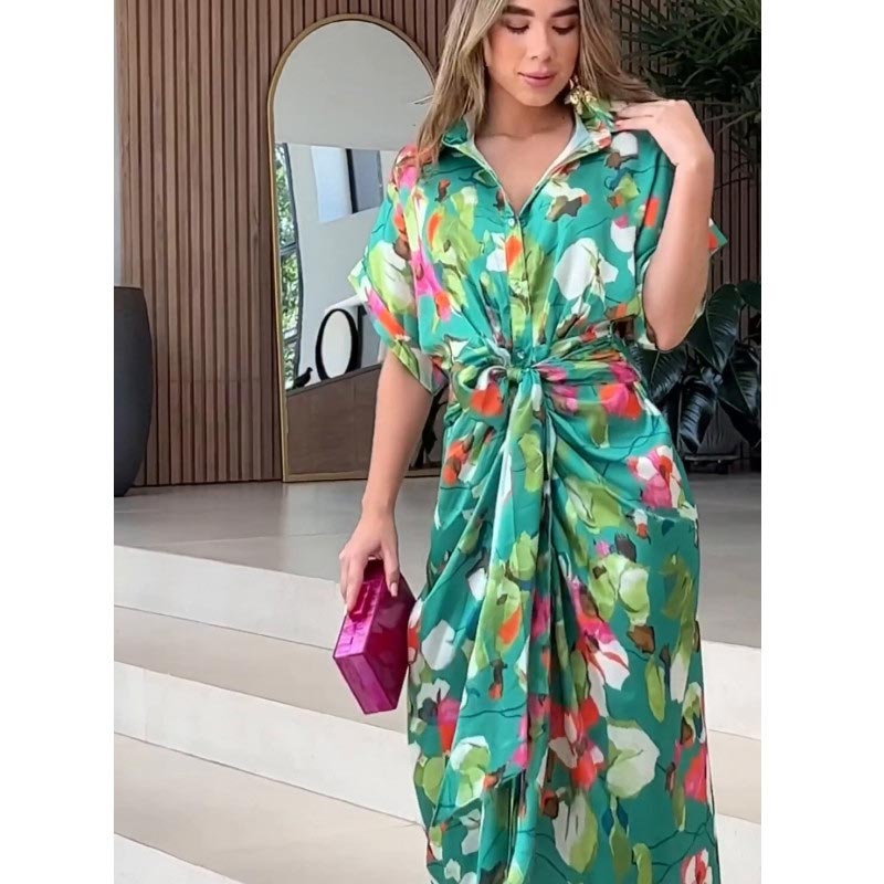 【S-2XL】👗Szabálytalan nyomtatott alkalmi ruha